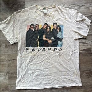 Vintage Delta Pro Weight Friends TV Show Cast White Original T-Shirt Size L